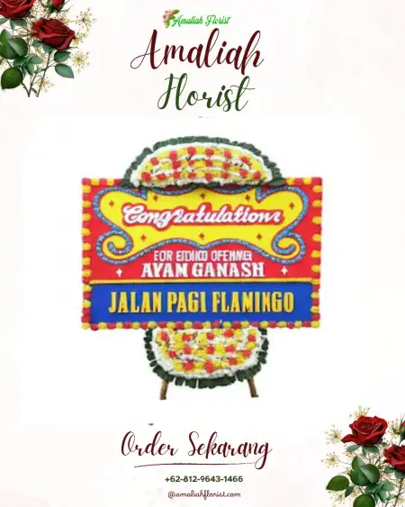 Sewa Papan Bunga Silir